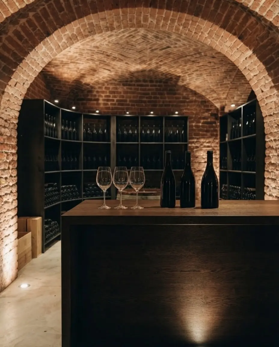 Vinothek Kellerlicht, Probiertheke unter dem Gewölbe
